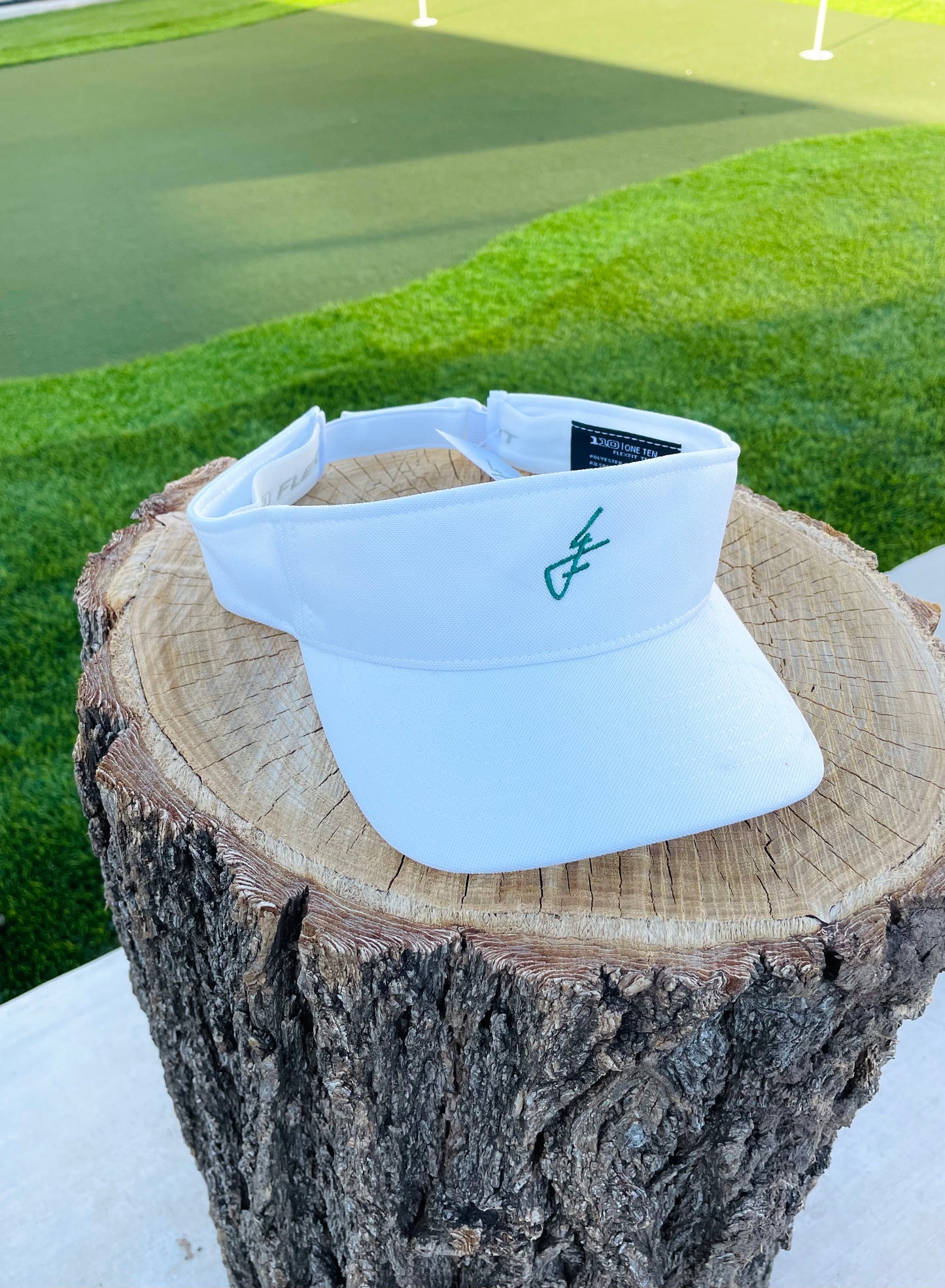 White with green 4F Visor