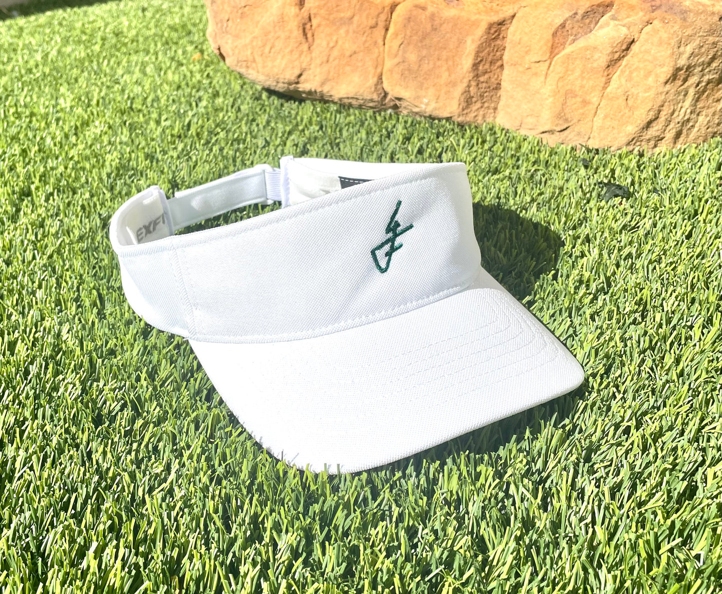 White with green 4F Visor