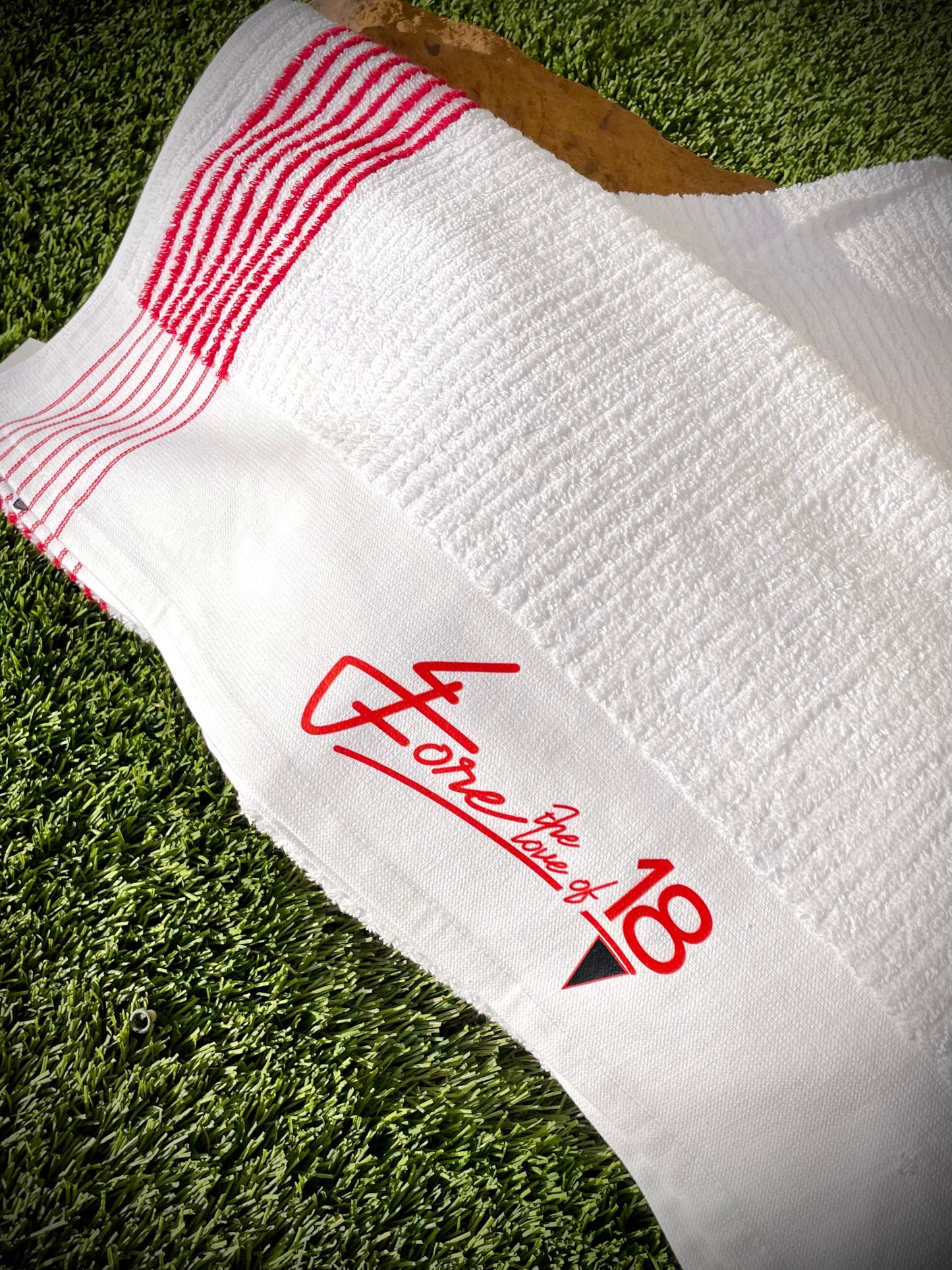 White Multi Color Golf Towels