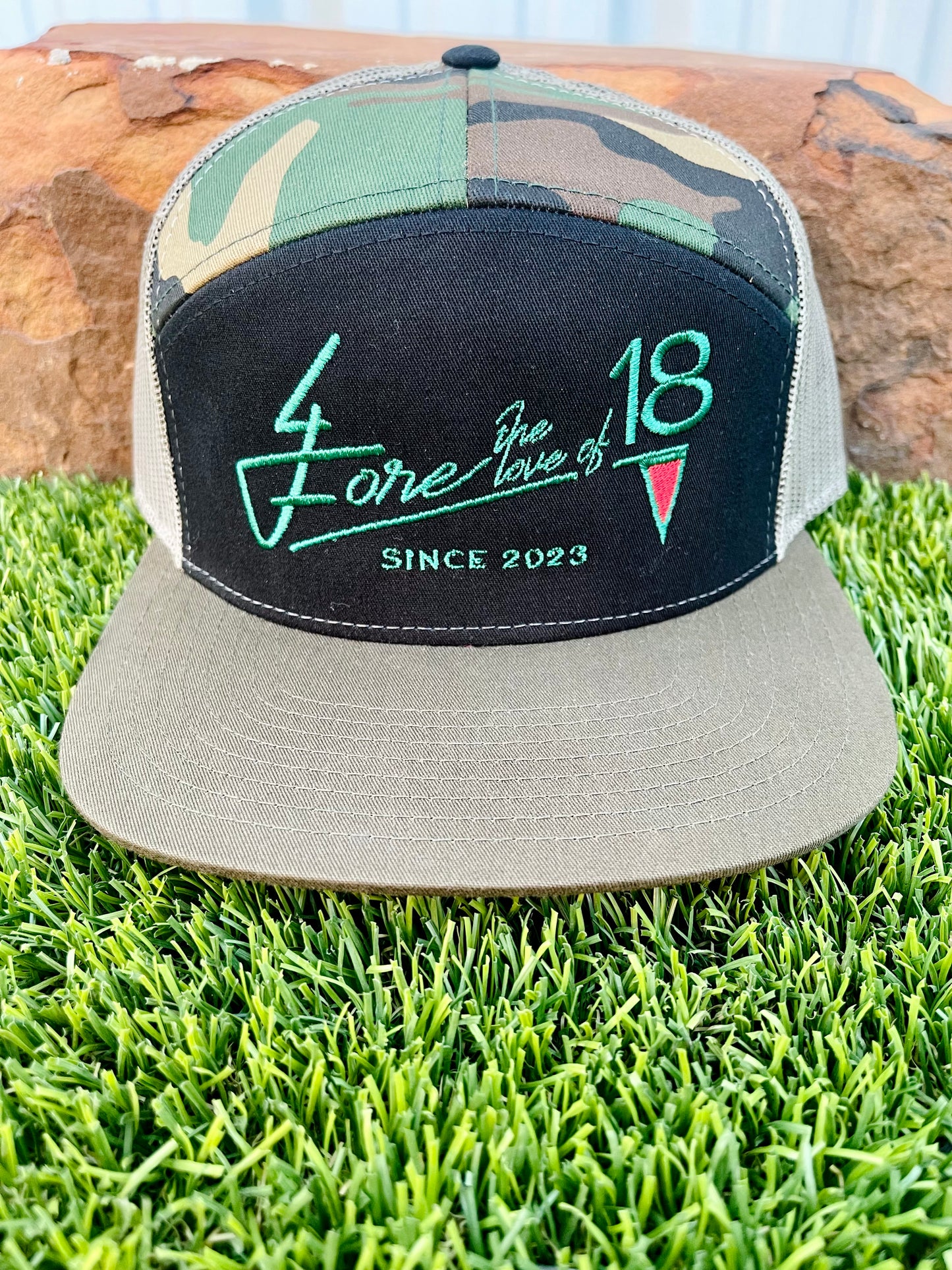 Camo/Black Snapback Horizontal Logo